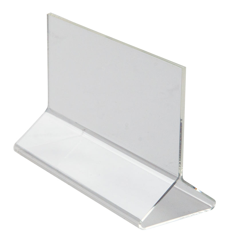 Winco, ATCH-53, Menu Card Holder / Number Stand, 5.5" L, Acrylic