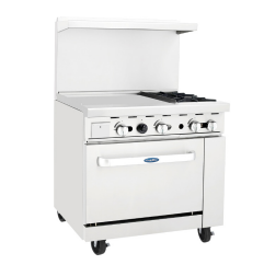 Atosa USA, AGR-2B24GL, Estufa de gas combinada de 36"