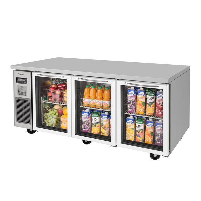 Turbo Air, JUR-72-G-N, Refrigerator, Undercounter, Reach-In