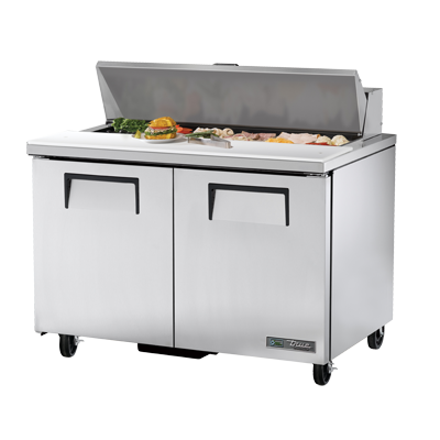 True Manufacturing, TSSU-48-12-HC, Mostrador Refrigerado, Unidad de Sándwiches/Ensaladas, 115V, 2 Puertas, Hecho en EUA