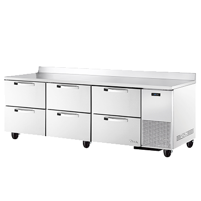 True Manufacturing, TWT-93D-6-HC~SPEC3, Mostrador refrigerado, Encimera de trabajo