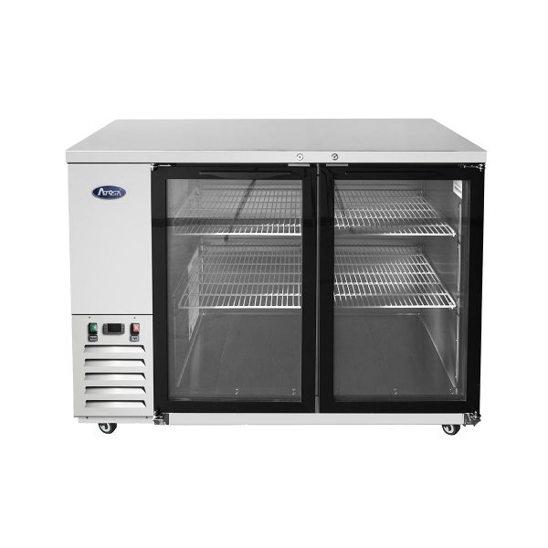 Atosa USA, SBB48GGRAUS1, Shallow Depth Glass Door Back Bar Coolers