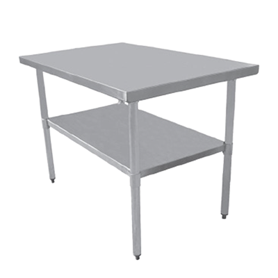 Serv-Ware, T2436CWP-4-V, Work Table,  36" - 38", Stainless Steel Top