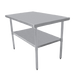 Serv-Ware, T2424CWP-4-V, Work Table,  24" - 27", Stainless Steel Top