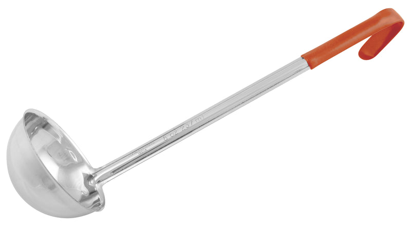 Winco, LDCN-8, Ladle, Serving, Orange, Stainless Steel
