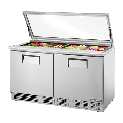 True Manufacturing, TFP-64-24M-FGLID-HC, Mostrador refrigerado, Unidad de sándwich/ensalada Mega Top, 115 V, Hecho en EE. UU.