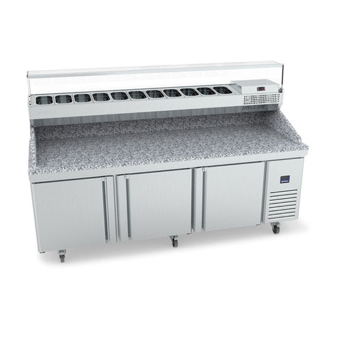 Infrico, IUC-MR93-GT COMBO, Granite Top Pizza Prep Table