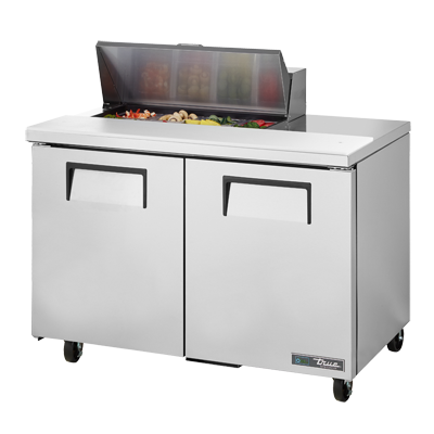 True Manufacturing, TSSU-48-08-HC, Mostrador Refrigerado, Unidad de Sándwich / Ensalada, 115V, 2 Puertas, Hecho en EE. UU.
