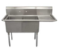 Serv-Ware, E2CWP2424R-24, Sink, (2) Two Compartment