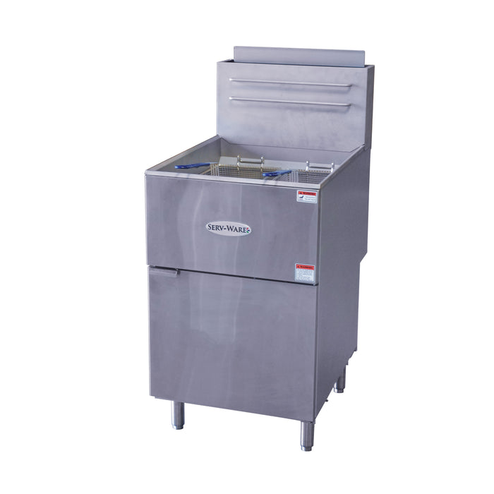 Serv-Ware, SGF-70L, Fryer, Gas, Floor Model, Full Pot