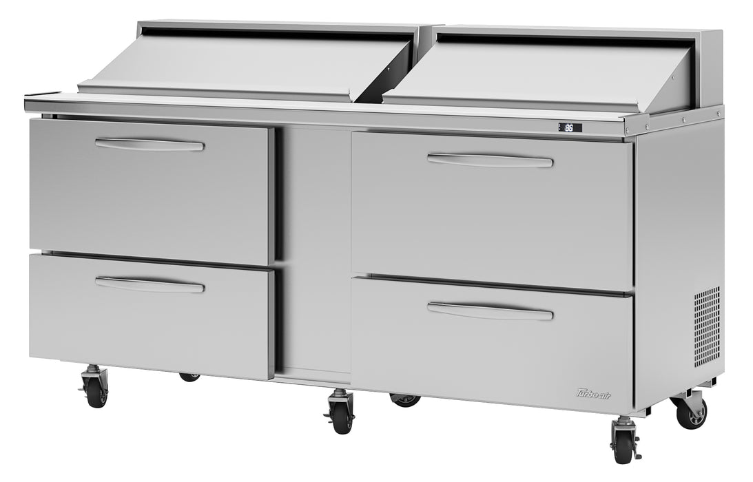 Turbo Air, PST-72-D4-N, Prep Tables