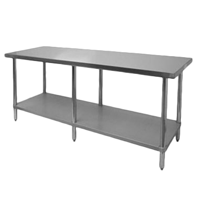 Thunder Group, SLWT42484F, Work Table,  73" - 84", Stainless Steel Top