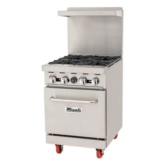 Migali, C-RO4B-LP, Commercial Range with Oven