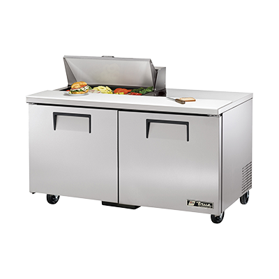 True Manufacturing, TSSU-60-08-HC, Mostrador refrigerado, Unidad de sándwich/ensalada, 115V, 2 puertas, Hecho en EE. UU.