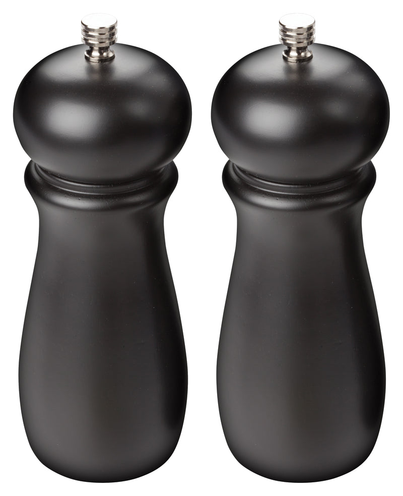 Winco, SP-624, Pepper Mill, 6" H, Black, Rubberwood