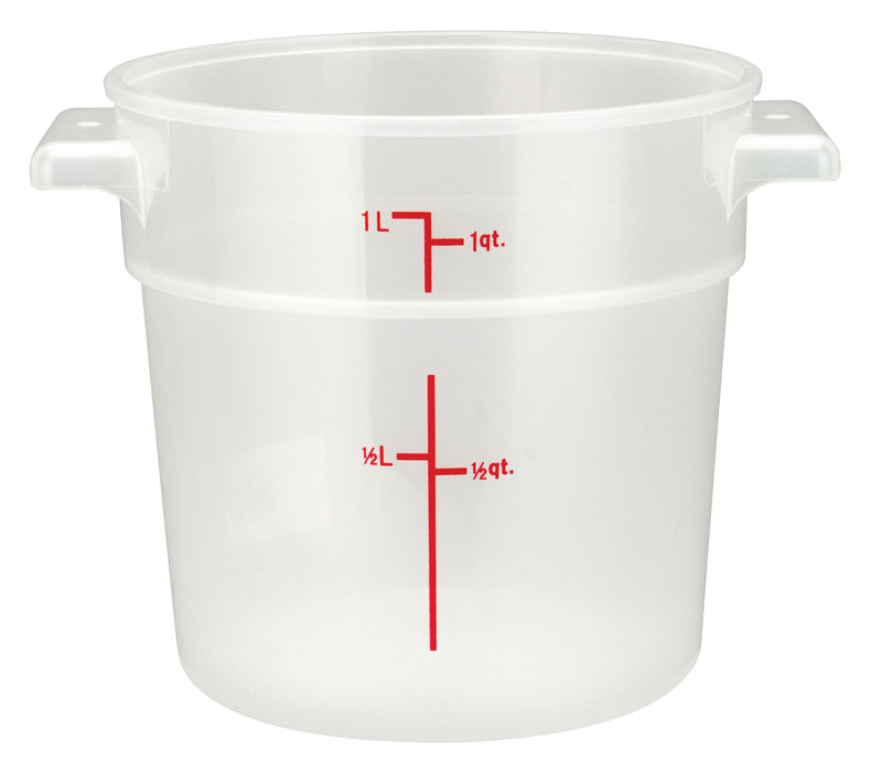 Winco, PTRC-1, Round Food Storage Containers