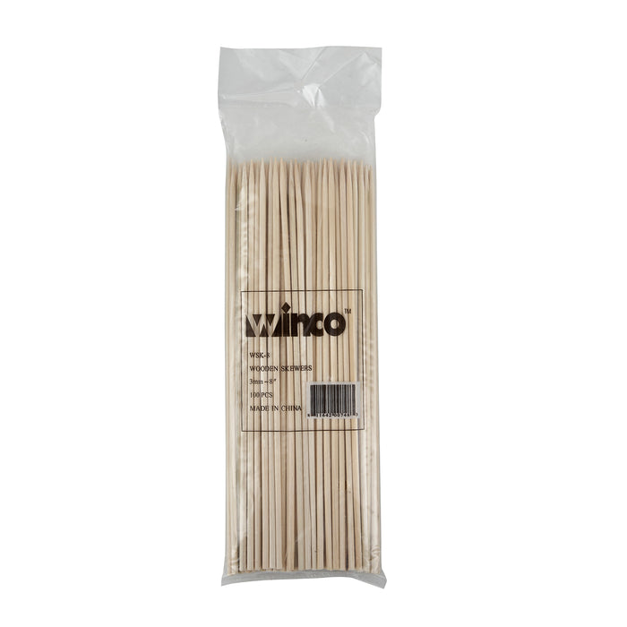 Winco, WSK-08, Skewers, Wood