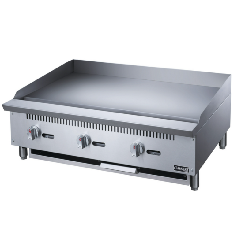 Dukers USA, DCGM36, Plancha con Tres Quemadores