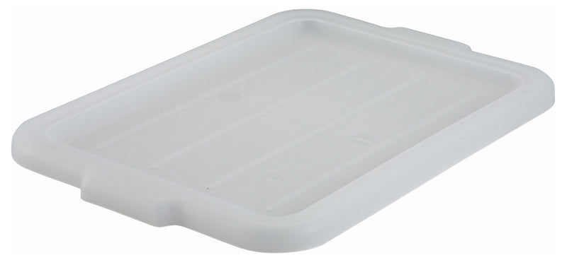 Winco, PL-57W, Bus Box / Tub Cover, 21.75" L, White, Polypropylene