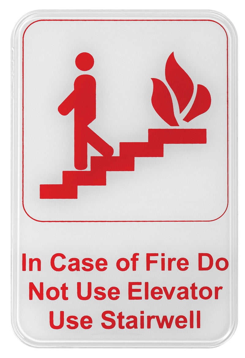 Winco, SGN-683W, Sign, Compliance, 6" L, Red