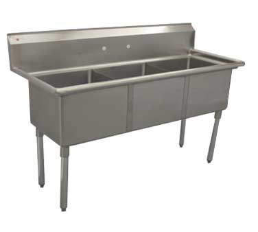 Serv-Ware, E3CWP1818-V, Sink, (3) Three Compartment