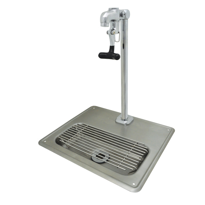 BK Resources, BK-WS-1SGF-G, Glass Filler Station with Drain Pan