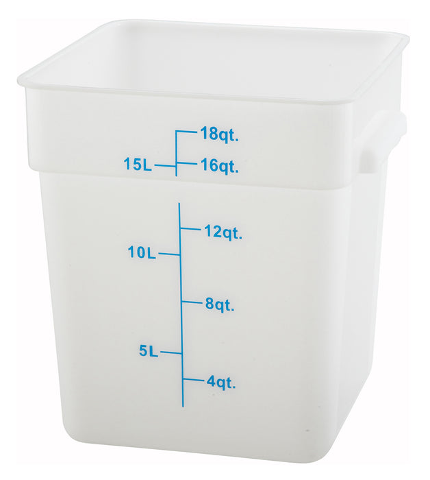 Winco, PESC-18, Square Food Storage Containers