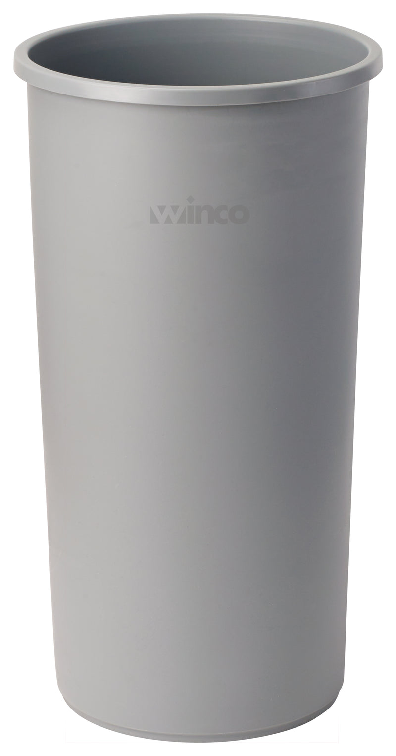 Winco, PTCR-22G, Bote de basura alto redondo