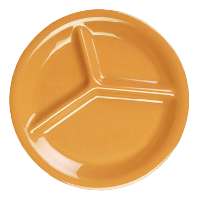 Thunder Group, CR710YW, Plate/Platter, Compartment, Plastic