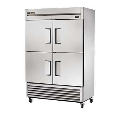 True Manufacturing, T-49-4-HC, Refrigerador, de dos secciones, de alcance, 115 V, Puerta de acero inoxidable