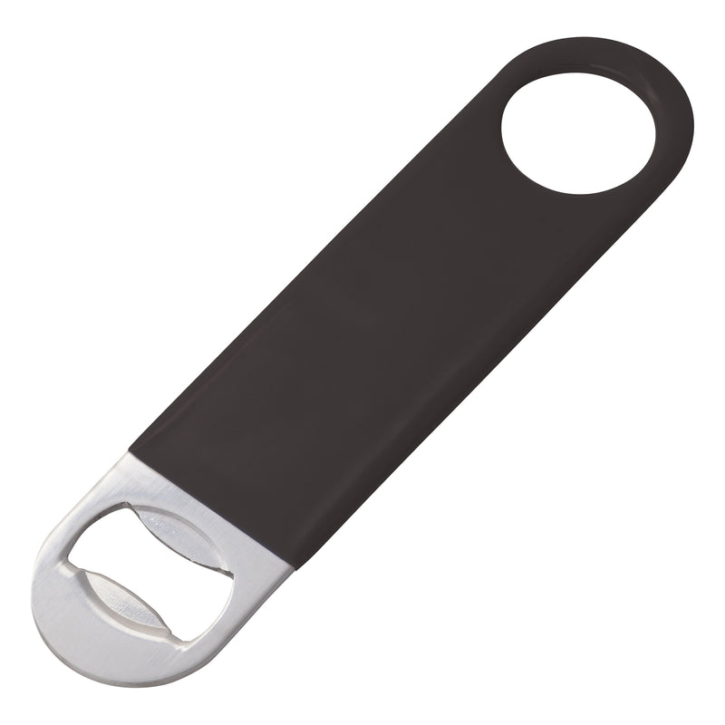 Winco, CO-301PK, Bottle Cap Opener, Handheld, Black, Stainless Steel