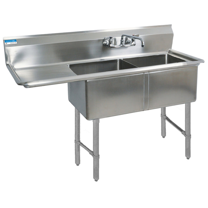 BK Resources, BKS-2-18-12-18LS, Sink, (2) Two Compartment