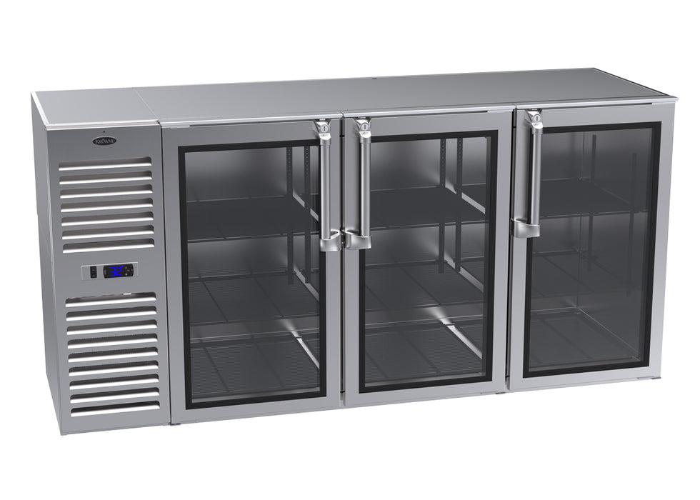 Krowne Metal, NS72L-KNS-RLR, Refrigeration- Self-Contained Narrow Door Back Bar