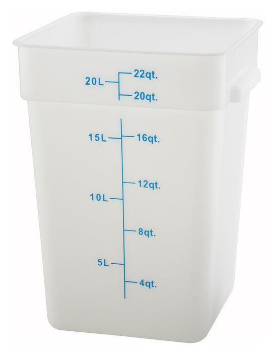 Winco, PESC-22, Square Food Storage Containers