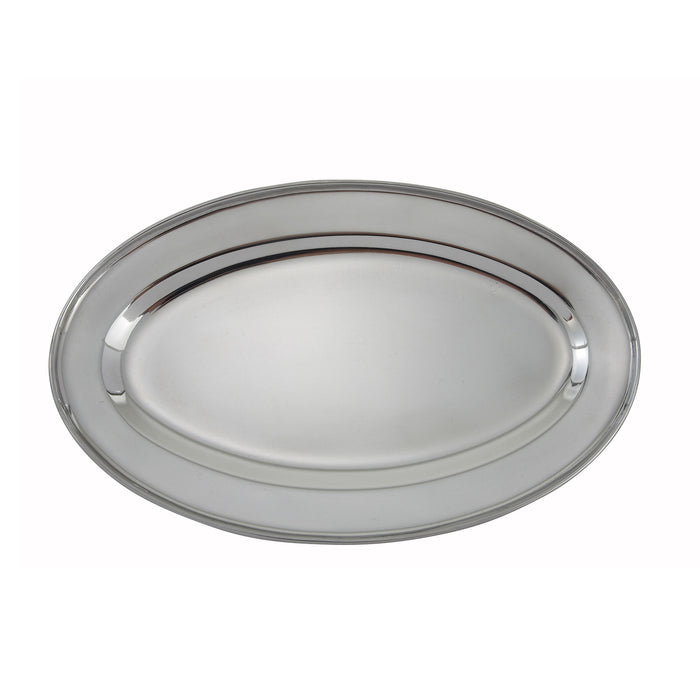 Winco, OPL-16, Platter, Stainless Steel