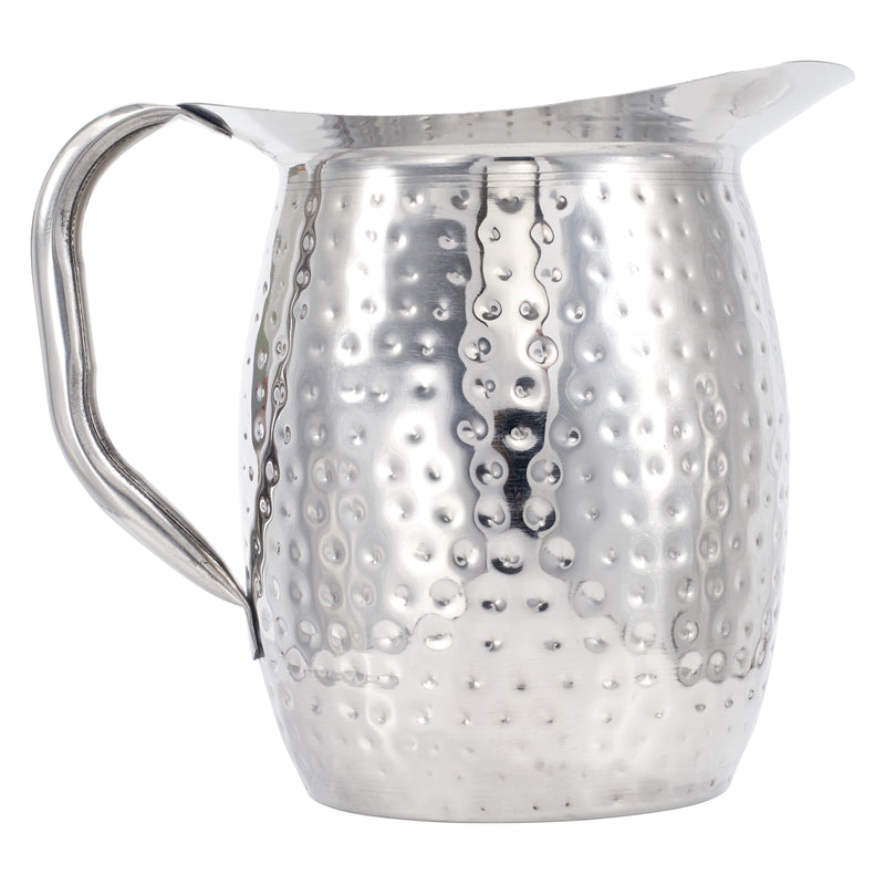 Winco, WPB-3H, Pitchers-Stainless Steel, 3 Quart, Hammered