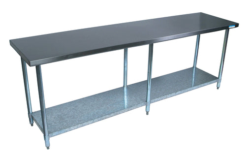BK Resources, CVT-9630, Work Table,  85" - 96", Stainless Steel Top