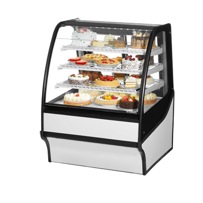 True Manufacturing, TDM-R-36-GE/GE-S-W, Display Case, Refrigerated Bakery