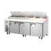 Everest Refrigeration, EPPR3, Refrigerated Counter, Pizza Prep Table