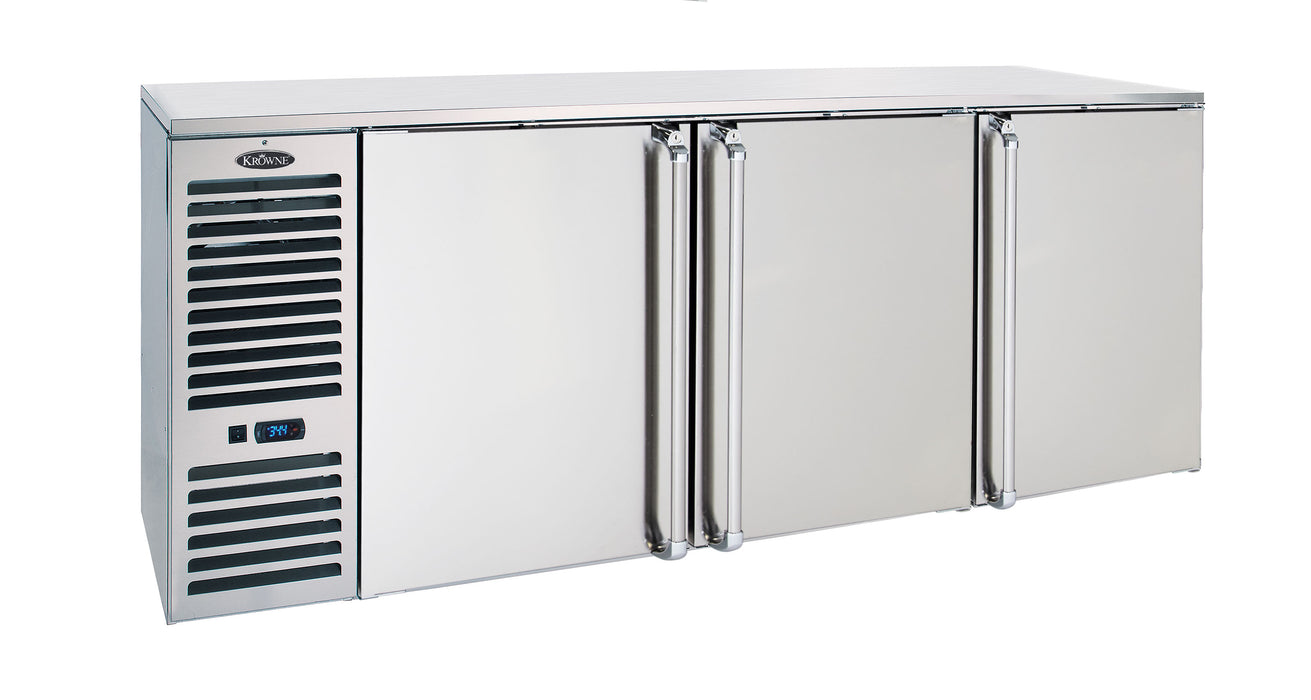 Krowne Metal, BS84L-S-RS-LK-RK, Refrigeration- Self-Contained Back Bar Cooler