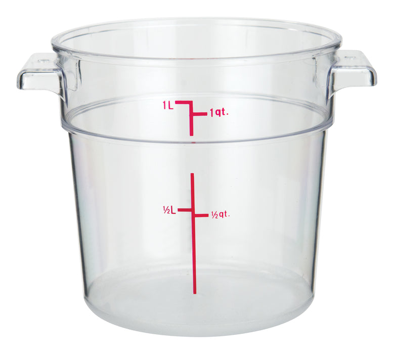 Winco, PCRC-1, Round Food Storage Containers