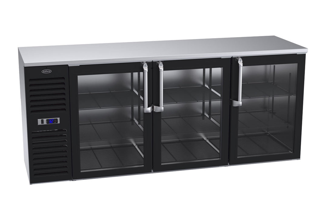 Krowne Metal, BS84L-GSS-LLL, Refrigeration- Self-Contained Back Bar Cooler