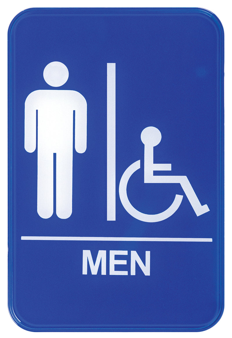 Winco, SGN-652B, Sign, Compliance, 6" L, Blue