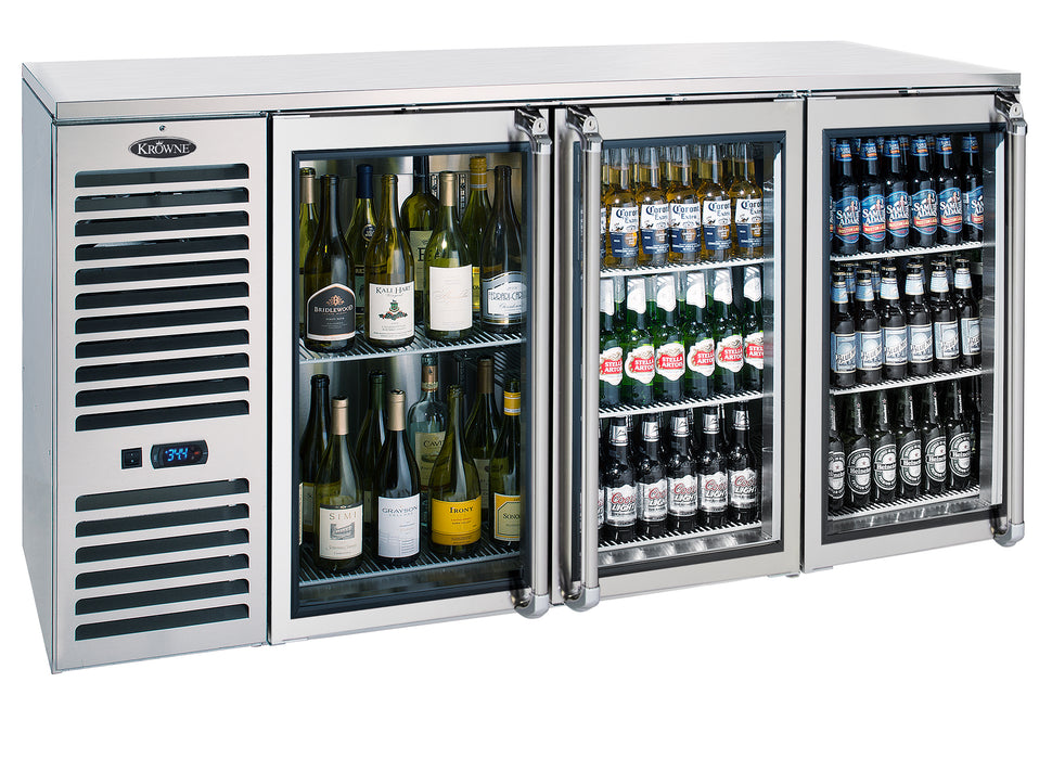 Krowne Metal, NS72L-KSS-LRR, Back Bar Refrigeration