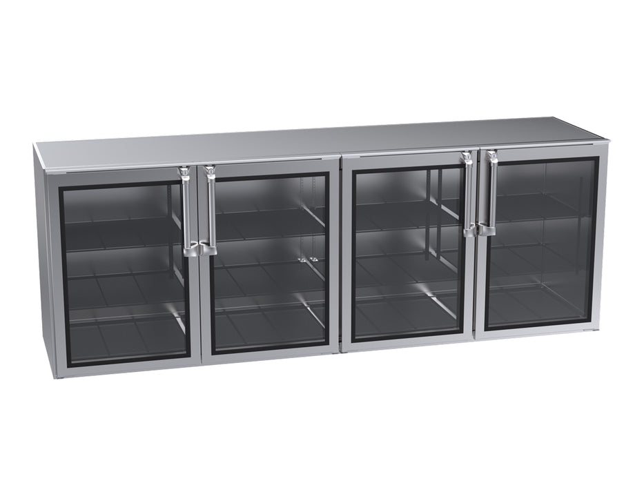 Krowne Metal, BR96L-KNS-LRRR, Refrigeration- Remote Back Bar Cooler