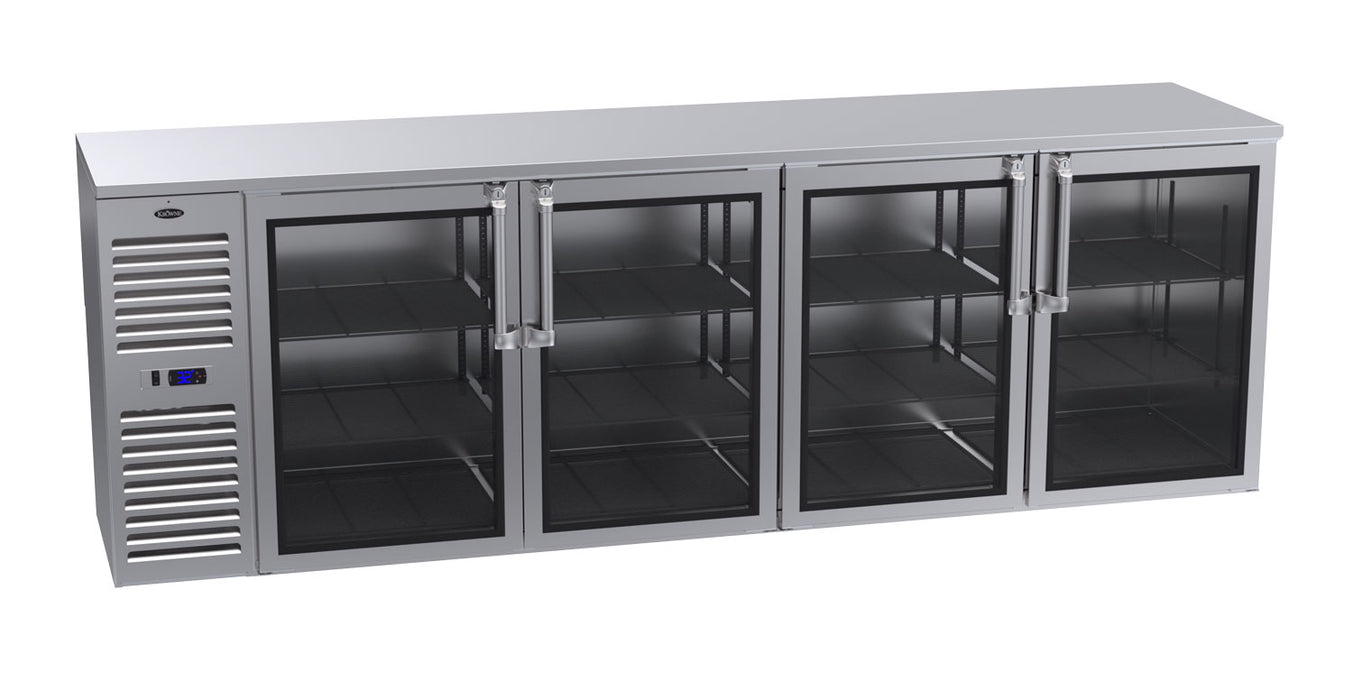 Krowne Metal, BS108L-KSS-LRRR, Refrigeration- Self-Contained Back Bar Cooler