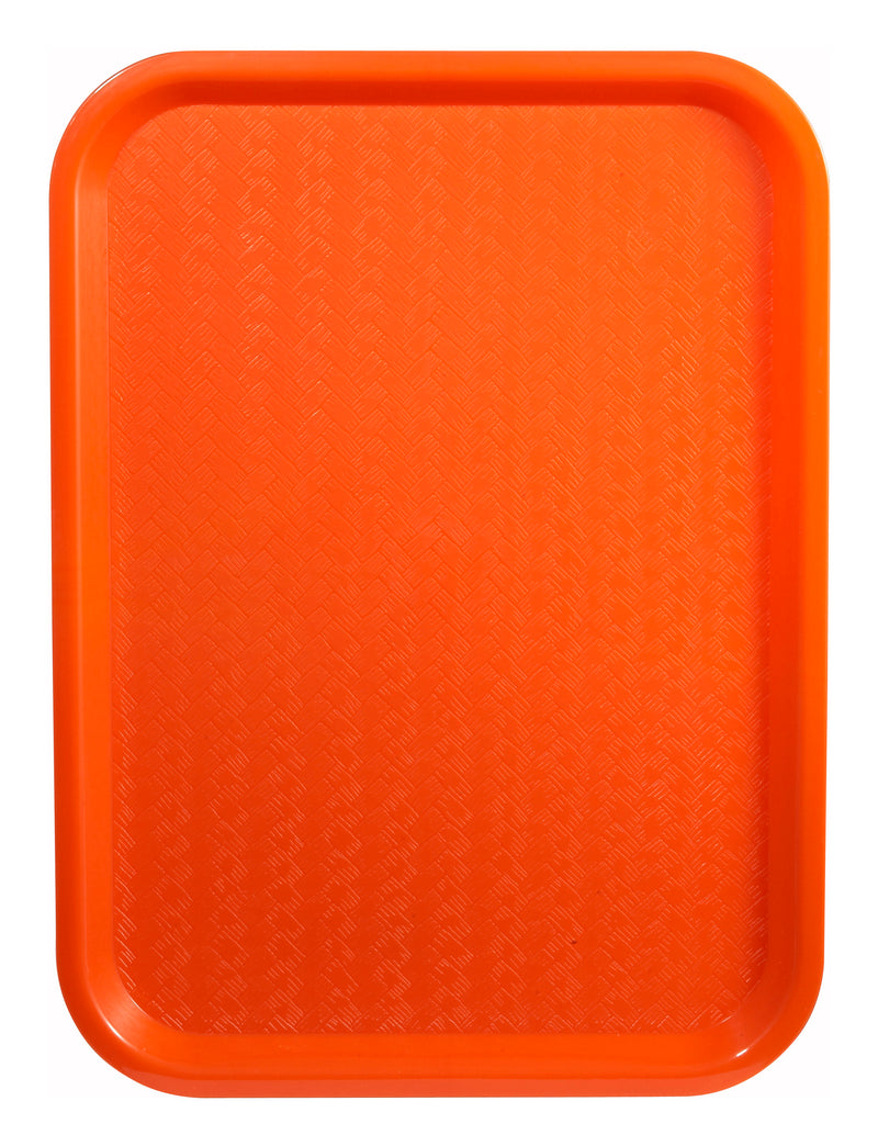 Winco, FFT-1418O, Tray, Fast Food, Polypropylene, Orange