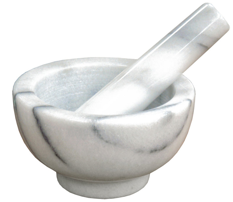 Winco, MPS-42W, Marble Mortar and Pestle Set