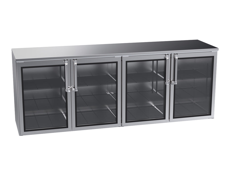 Krowne Metal, BR96L-KSS-LLRR, Refrigeration- Remote Back Bar Cooler