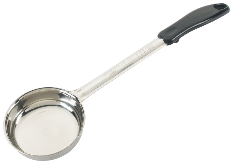 Winco, FPS-6, Spoon, Portion Control, Solid, Black, Stainless Steel